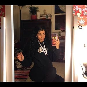 Black and White North Face hoodie🖤